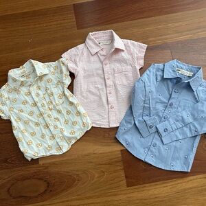 Bundle of Monica and Andy Boys Dress Shirts, Size 24 Months
